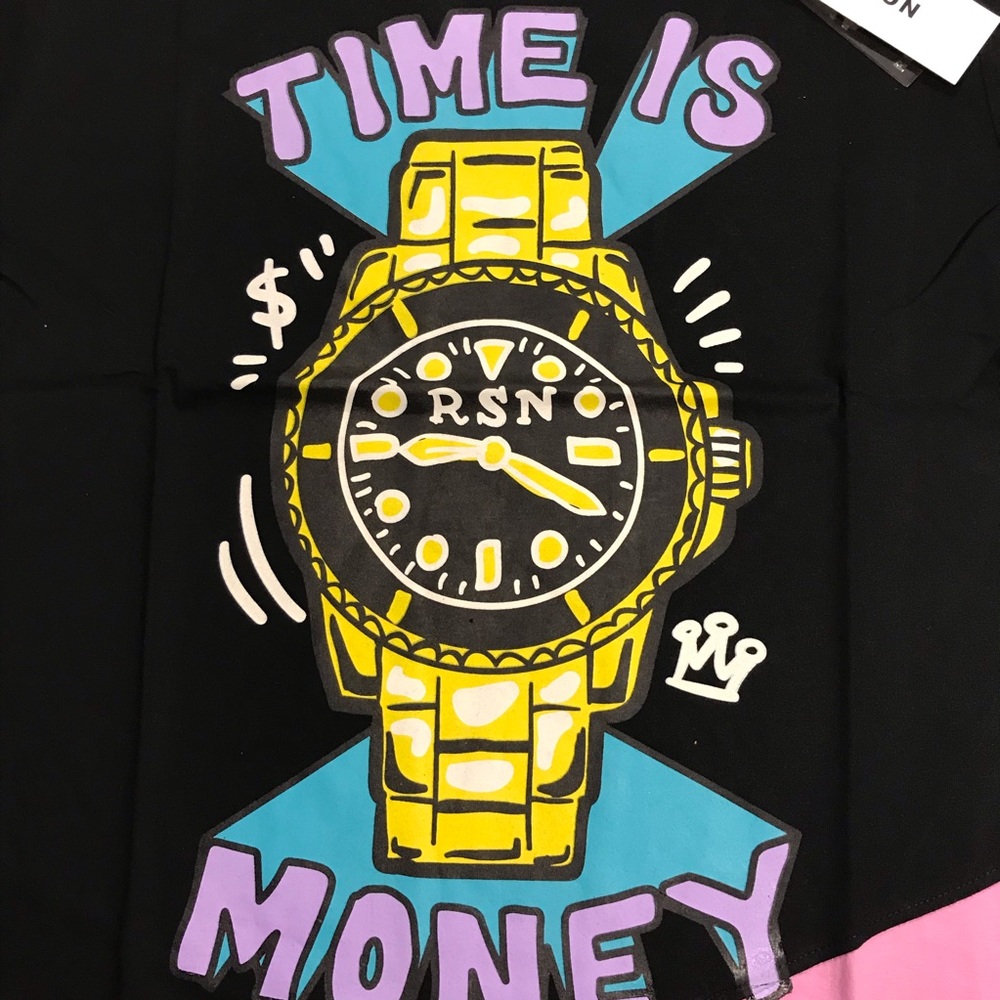 Men’s “Time is Money” T-Shirt. Size M, L, and XL. - Picture 3 of 3
